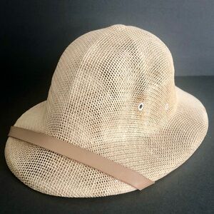 Safari hat pith helmet VTG 80s Saks 5th Avenue Structured Traditional safari hat